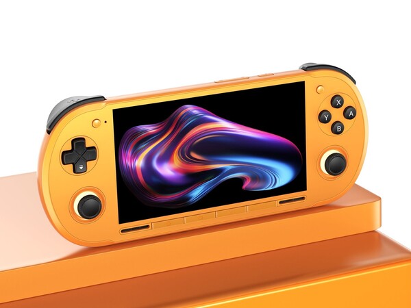 The Retroid Pocket 6 in Yellow.