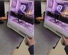 A screenshot of an MSI RTX 5090 GPU catching fire in multiple spots.