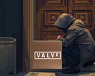 Thief near doorway eyes a Steam Machine delivery