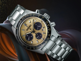 The Seiko Prospex Speedtimer SSC817P1 with a beige dial, pictured. (Image source: Seiko)