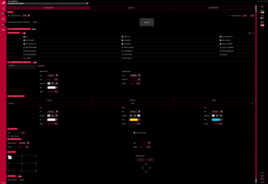 OSD settings page