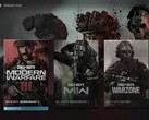 Call of Duty HQ launcher with Modern Warfare 2 and 3 is shown (Image source: Activision)