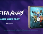 FIFA Heroes mixes current stars, legends like Maradona, and mythological characters in 5v5 arcade football.