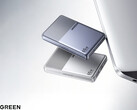 The Nexode Air 65W Slim costs around $19 in China. Pictured: a promo picture showing the two color options of the charger.