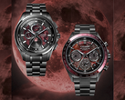 Pictured - the Citizen Attesa BY1005-73Z (left) and CC4077-71Z (right) againt a red moon background.