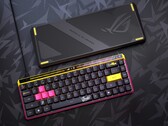 The new Asus ROG Falchion Ace HFX ZywOo Edition features a refreshed design with yellow and pink accents. (Image source: Asus)