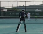 The Ubtech Walker S2 humanoid playing tennis (Image source: Ubtech Robotics on YouTube)