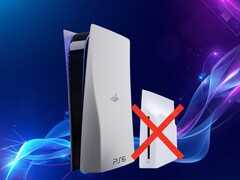 PS6 console shown with optical disc drive
