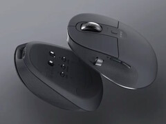 The Fujitsu FMV Mouse X has programmable magnetic switch buttons and a side scroll wheel.