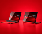 The Vaio T series is pictured in two different positions enabled by its multi-flip hinge