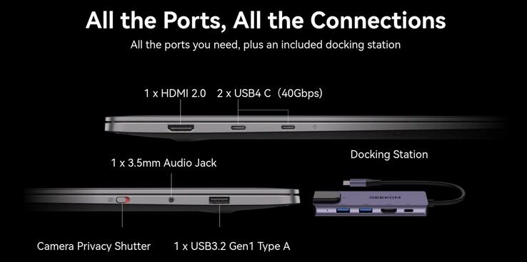 Geekom GeekBook X14 Pro ports