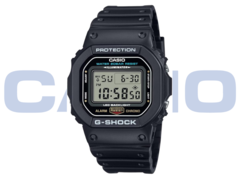The Casio DW-5600UE comes with an LED backlight instead of the older EL panel. (Image source: Casio)