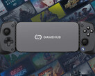 Version 5.1.0 promises improved Windows PC gaming emulation. Pictured: the emulator running on a phone. (Image source: GameSir and Steam - edited)