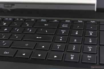 Full-size Arrow keys and NumPad unlike on most other laptops