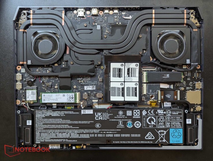 The Predator Helios 18 gaming laptop is easy to upgrade.