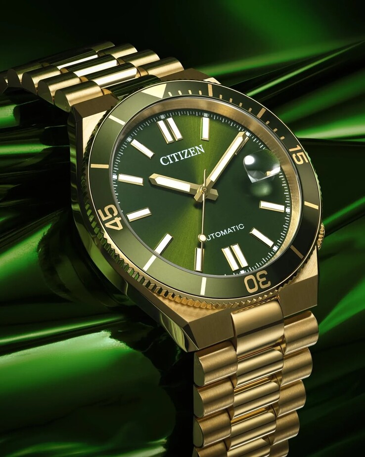Citizen NJ0232-53X with a rich green dial