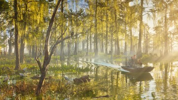Grassrivers is a swamp region in Leonida inspired by Florida's Everglades.