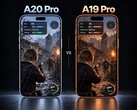 A20 Pro and A19 Pro shown side by side with Resident Evil 4 Remake gameplay and on-screen performance metrics