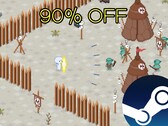 Feel the Snow is a charming indie game that is currently available with a massive 90% discount on Steam. Picture: An edited screenshot from the game. (Image source: Steam)