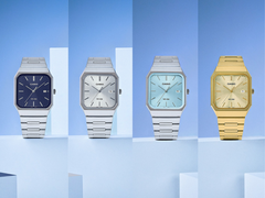 From left to right: Casio MTPB185D-2A1V, MTPB185D-7AV, MTPB185D-2A2V, and MTPB185G-9AV.