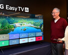 The LG Easy TV offers remote control and help button. (Image source: LG Electronics)