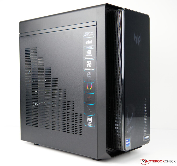 Acer Predator Orion 3000 desktop PC with Core i7-12700F and RTX 3070 in  review - NotebookCheck.net Reviews