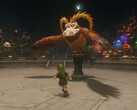 A hall of monster statues lets players study defeated enemies and fight them again in timed battles.