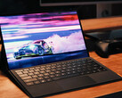 The Super V is powered by the Core Ultra X7 358H. Pictured: the front of the gaming tablet. (Image source: OneXPlayer)