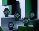 From left: GD-010BEG-1, GA-B2100BEG-1A, GA-100BEG-1A, GA-B010BEG-1A, GA-700BEG-1A