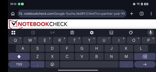 Oppo Find X9s Pro: Default keyboard