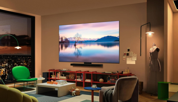 77-inch LG C5 OLED TV is shown in living room (Image source: LG with edits)