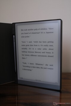 The Huion Ink with the frontlight off...