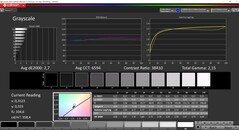 CalMAN Grayscale (profile: sRGB, target color space: sRGB)