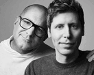 A picture of Jony Ive with Sam Altman Announcing OpenAI and Io's Merger (image source: OpenAI)