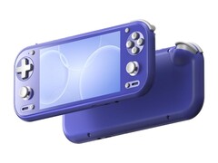 The Anbernic RG 55G1 in Indigo.