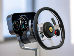 Ferrari Luce instrument cluster designed by Jony Ive.