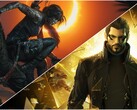 Promotional images for Shadow of the Tomb Raider (left) and Dues Ex (right).
