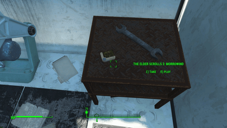 The Elder Scrolls Morrowind holotape in Fallout 4
