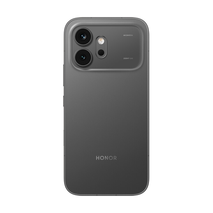 The Honor 600 smartphone in black colorway