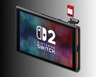 Nintendo Switch 2 pictured with Game-Key Card (Image source: Nintendo of America with edits)