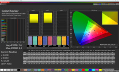 Color Accuracy (Profile: Natural, Target Color Space: sRGB)