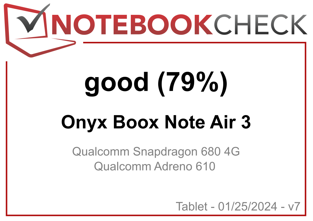 Onyx Boox Note Air 3C - Tablette e-Ink couleur