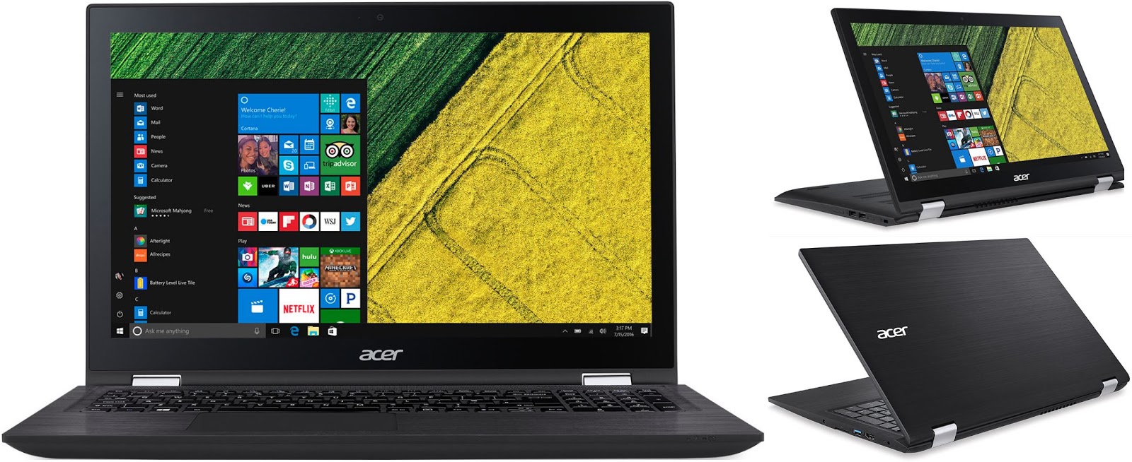 Как включается ноутбук acer spin 3